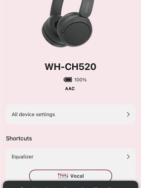 Sony WH-CH520 Wireless Over-Ear Headphones - Charcoal Black